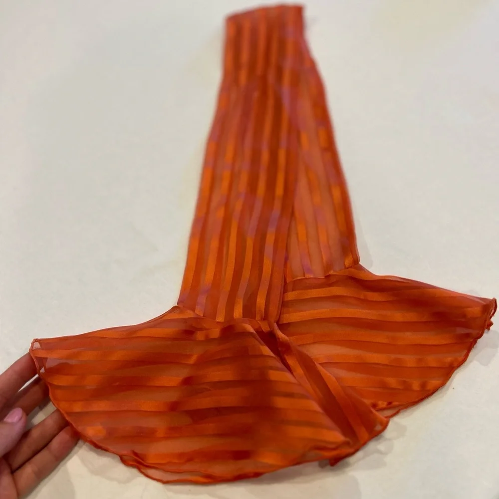Vintage Shiny Rust Necktie